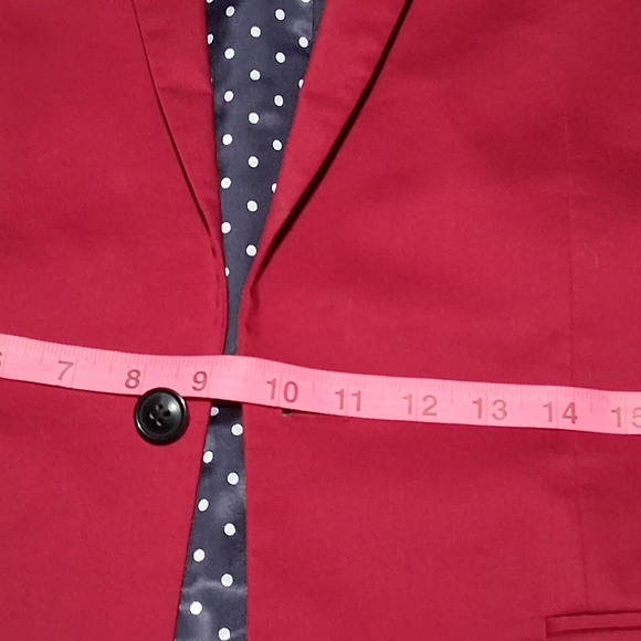 Express Red Men's Blazer - Picture 5 of 8
